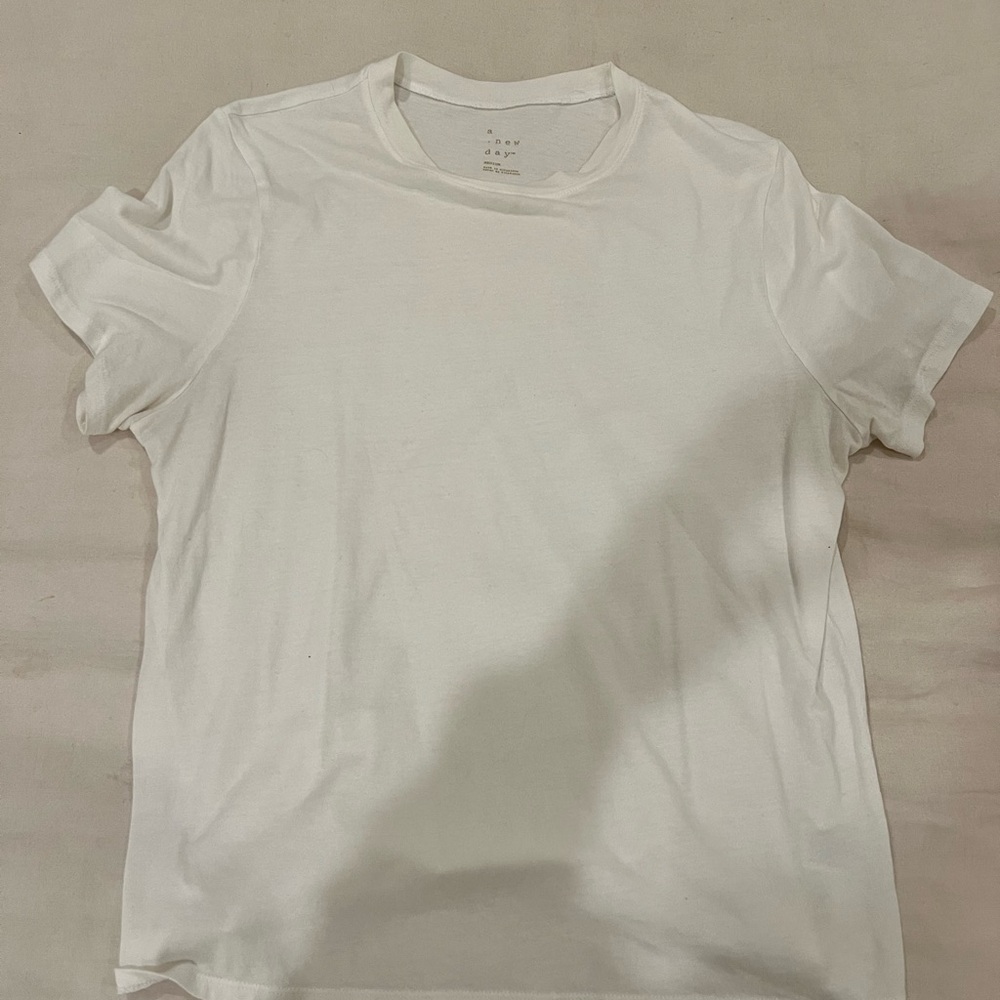 a new day White Short Sleeve Tee